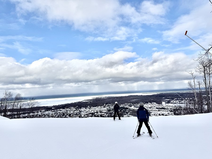At the top of a blue hill at Blue Mountain