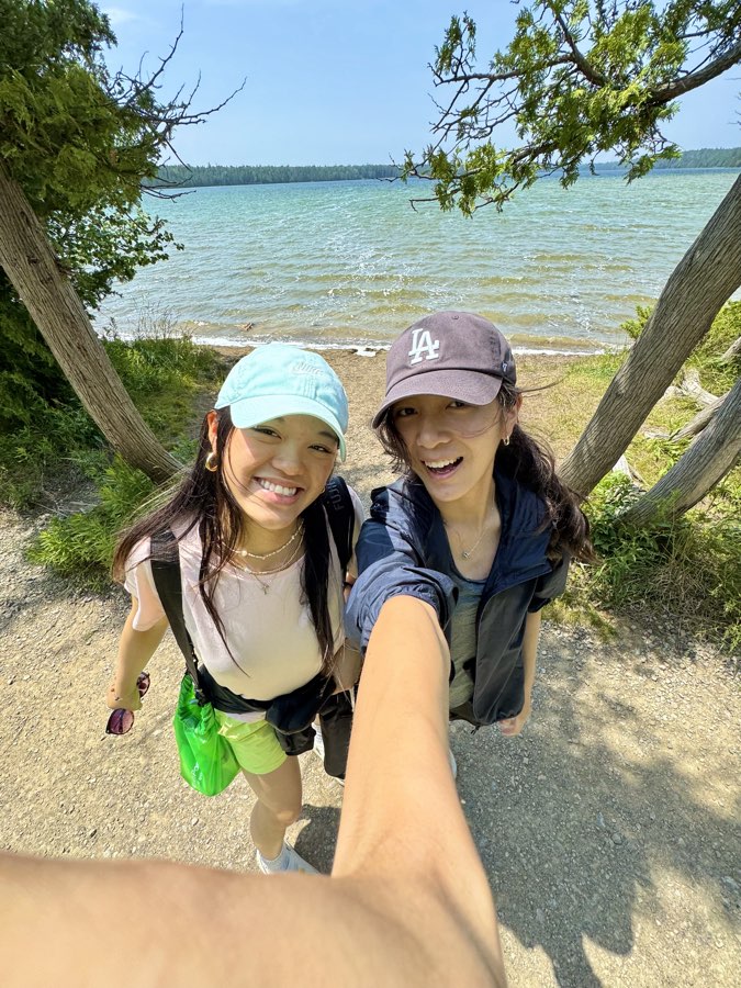 Camping at Bruce Peninsula with my best friend